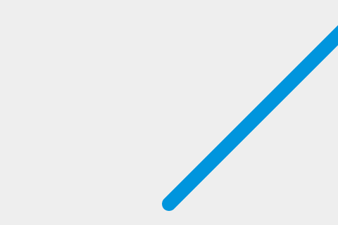 Une ligne bleue qui indique où la balle est passée